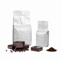 Sac à soufflet latéral en aluminium à haute barrière imprimé sur mesure, sac sous vide pour l'emballage du café moulu et du thé