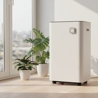 Nouveau déshumidificateur d'air portable commercial 20/30L avec écran LED, compresseur R290, vidange électrique, en plastique, pour usage domestique