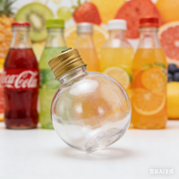Bouteille en plastique épaisse pour boissons gazeuses, personnalisable, origine Shandong, forme ronde, bouchon à vis en aluminium