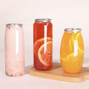 علبة مشروبات غازية بلاستيكية سعة 16 أونصة مع غطاء / علب بلاستيكية سعة 500 مل للقهوة / علب مشروبات بلاستيكية بشعار مخصص - Product Image 6