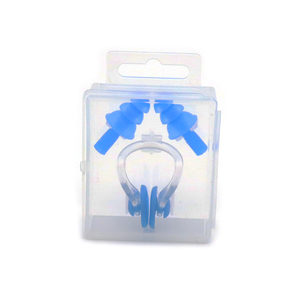 Bouchons d'oreilles <span class=keywords><strong>homme</strong></span> femme en silicone noir et pince-nez bouchons d'<span class=keywords><strong>oreille</strong></span> de surf étanches pour la natation - Product Image 5