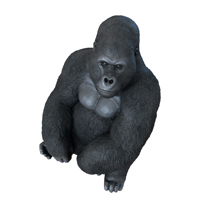 Figurine de singe gorille en polyrésine, Statue décorative, 1 pièce