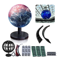 Esfera de globo LED flexible y suave para interiores, pantalla LED circular personalizada para tiendas minoristas, salas de exposiciones, gráficos de animación