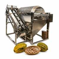 300-400kg/uur Hoge Efficiëntie Cacaoboonkraker Professionele Cacaovruchtenopener met Bonenseparator voor de Boerderij