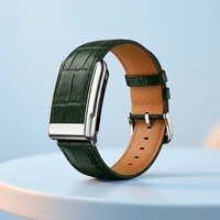 Bracelets de montre connectée compatibles Whoop 50, motif crocodile, cuir véritable, style tendance