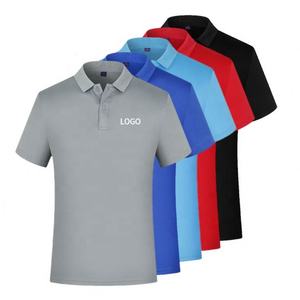 Prix discount 100% polyester séchage rapide hommes polo t-shirts sensation fraîche maille respirant été à manches courtes t-shirts - Product Image 4