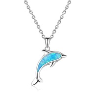 Vente en gros de pendentif crabe pieuvre pingouin plaqué rhodium en argent avec collier chaîne à maillons bijoux en alliage mignon pour cadeau ou fête