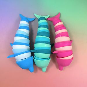 ของเล่นฟิดเจ็ต - กุ้งก้ามกรามสีรุ้งและโลมาของเล่นบีบมีเสียงได้ - ตัวการ์ตูนแสนสนุกและมีสีสันสำหรับเด็ก - Product Image 5