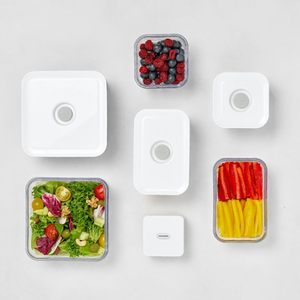Recipientes de Plástico Cuadrados para Refrigerador, Herméticos, con Tapa y Bomba de Vacío, Diseño Apilable, Ideales para Regalos - Product Image 5