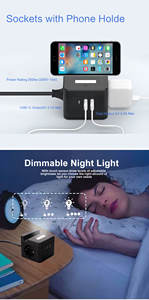 חם מכירת קובייה בצורת שקע שקע מגן גרמנית סגנון גרמני עם usb 16a מדורג 2 נקודות AC z-גל רשת - Product Image 5