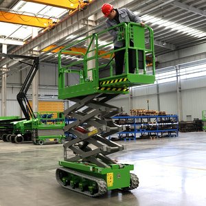 Fábrica al por mayor 320KG 4-14 metros todo terreno estacionario oruga portátil autopropulsado elevador de tijera de mesa eléctrico - Product Image 6