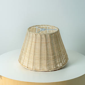 Handmade Rustic <b>Rattan</b> Lampshade Vietnam Decorative <b>Pendant</b> <b>Light</b> Fixture with Bamboo Frame for Home Interior Design - HLS2033 - Product Image 2