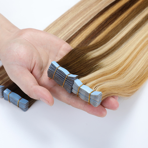 <span class=keywords><strong>Extensiones</strong></span> de Cabello Humano Natural sin Procesar, Cabello Remy Vietnamita al por Mayor, Invisible, Doble Trama, con Cinta Adhesiva - Product Image 1
