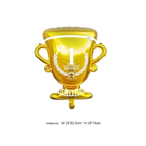 Bastón de animación de aluminio para la Copa de Fútbol, Diadema con globos, Globos, Balón de trofeo de campeones de fútbol, Artículos de fiesta para aficionados al fútbol - Product Image 5