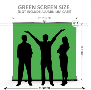 ฉากหลังถ่ายภาพแบบพับได้ขนาดใหญ่ RAUBAY 78.7 x 82.7 นิ้ว สีดำ พร้อมขาตั้ง - Product Image 2