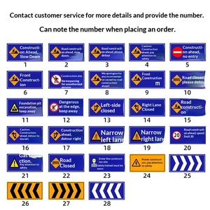 Segnale di Avvertimento per Lavori Stradali, Cartello Stradale 10010050/12010040, <span class=keywords><strong>Attenzione</strong></span> Cantiere in Attesa di Lavori - Product Image 5