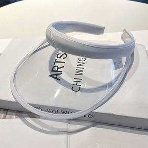 Nouveau PVC plastique pare-soleil chapeaux femmes grand bord bonbons décontracté coupe-vent casquettes pour cyclisme Protection UV crème solaire chapeaux nouveau PVC - Product Image 2