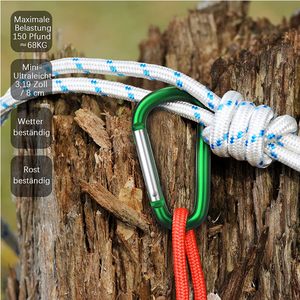 Mousqueton en forme de grand anneau en D en aluminium avec crochet porte-clés bon marché - Product Image 5