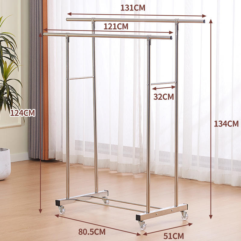 Hauteur 135, longueur double tige.