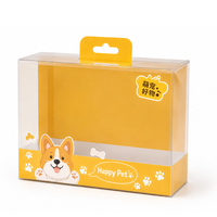 Boîte blister transparente en PET avec languette de suspension personnalisée, impression artistique, conteneur de présentation pour kits de jouets pour chiens et chiots