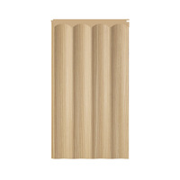 Panneau mural en PVC à grille concave-convexe, style Grande Muraille, luxe léger, pour fond TV, imperméable, moderne, sans joint, décoratif effet bois