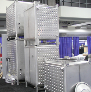 350gal Thùng Tote Ibc Thép Không Gỉ 1500l 2000l 550gal Nhà Máy Vật Liệu Sus304 Sus316l - Product Image 2