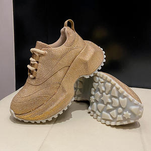 Zapatillas Deportivas de Plataforma Marrones para Mujer, con Pedrería, Transpirables, Suela Gruesa, Material y Color Personalizables, Logotipo Personalizado, Venta al Por Mayor 2026 - Product Image 4