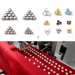 Chất Lượng Cao Tự Động Bốn Móng Vuốt Móng Tay Cơ Sở Nút Nhựa Ngọc Trai Gắn Máy Váy Beading Máy - Product Image 5