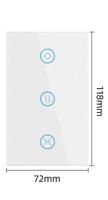 Interrupteur intelligent Wi-Fi pour rideaux, rail électrique pour rideaux, commande à distance automatique, commande vocale Tuya Alexa, moteurs intelligents pour rideaux
