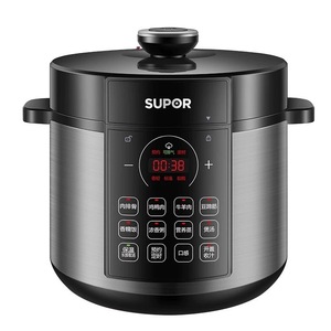 Supor Electric Pressure <b>Cooker</b> 6L Stainless Steel <b>Multi</b> <b>Function</b> One Touch Operation Cooking Time Presetting - Product Image 1
