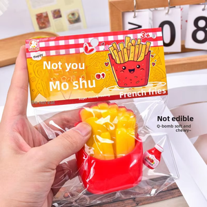 Ultra-soft Clay-like Edible Fries-shaped <b>Squishy</b> Toy-pressure-relieving Stress Relief Realistic Fries Venting Toy - Product Image 5