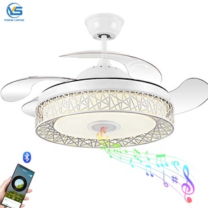 Ventilador de Techo 2004S con Luz LED de 36W DC, Altavoz de 3 Tonos con Memoria, Aspas Retráctiles, 6 Velocidades, Control Remoto - Product Image 1