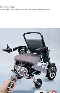 Fauteuil roulant électrique avec batterie au lithium Frein électromagnétique intelligent Absorbeurs légers et faciles à plier Portable -BZ-HG02 - Product Image 3