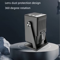 Projecteur Portable K300 LED Intelligent Android de Poche pour Extérieur, Source d'Entrée 4K, 200 ANSI Lumens, Projecteur LCD HD avec Télécommande pour Usage Professionnel