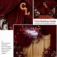 Rideau de fond de scène de mariage en gros, rideau de scène de luxe en velours épais avec paillettes dorées pour la décoration de scènes, de fêtes et d'événements
