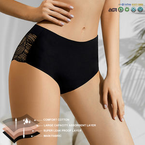 Hygieia Meilleurs sous-vêtements menstruels réutilisables absorbants pour <span class=keywords><strong>la</strong></span> nuit pour adolescentes Serviettes menstruelles lavables Flux abondant Culottes menstruelles en dentelle - Product Image 2