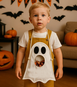Sac à bonbons fantôme mignon <span class=keywords><strong>pour</strong></span> Halloween, en toile de polyester, sac de truc ou de treat <span class=keywords><strong>pour</strong></span> la <span class=keywords><strong>d</strong></span>écoration de fête des enfants - Product Image 5