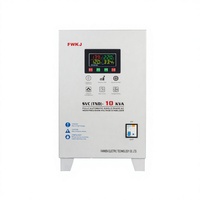 Stabilisateur de tension monophasé 10 KVA à commande entièrement automatique, sortie réglable, écran LCD pour applications de centre de données