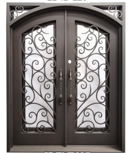 <span class=keywords><strong>Porta</strong></span> d'Ingresso di Lusso in Lega di Alluminio, Design Moderno, Doppia Entrata, Porte Esterne con Isolamento Termico <span class=keywords><strong>per</strong></span> Villa - Product Image 4