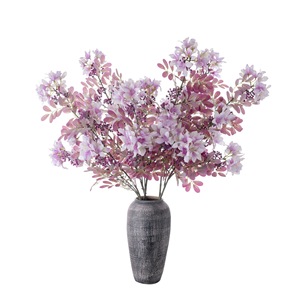 Fleurs artificielles Welwyn, violet clair, faites à la main, pour décoration de mariage, style INS, plantes vertes transfrontalières - Product Image 5