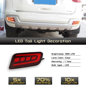 ไฟสะท้อนแสง LED สำหรับกันชนหลังรถยนต์ 12V สำหรับ <span class=keywords><strong>Ford</strong></span> <span class=keywords><strong>Everest</strong></span> ปี 2016 2017 2018 2019 2020 ไฟเบรกอัตโนมัติ 3 ฟังก์ชั่น แบบไดนามิก - Product Image 5