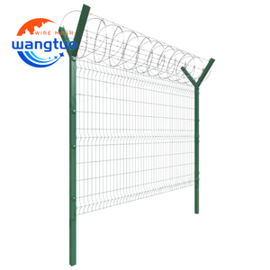 Panel <span class=keywords><strong>de</strong></span> Malla Metálica Curvada en 3D para Cercas <span class=keywords><strong>de</strong></span> Jardín y Agricultura, Tamaño 50x200mm - Product Image 2