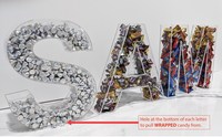 RAY YI Vente en gros de lettres de l'alphabet transparentes pour mariage, lettres en acrylique 3D transparentes, lettres à remplir de bonbons
