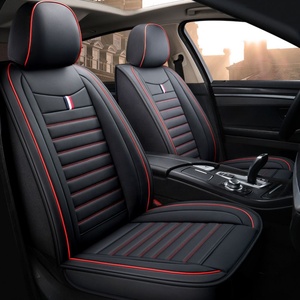 <span class=keywords><strong>Housse</strong></span> de siège de voiture en cuir PVC, design classique, ajustement universel, prix abordable, pour 5 sièges - Product Image 5