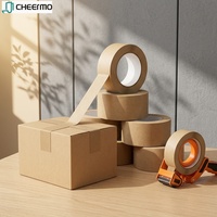 Ruban adhésif en papier kraft recyclé brun biodégradable écologique à une face sensible à la pression Cheermo KPT-01