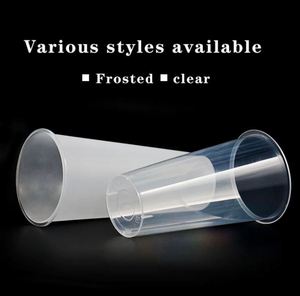 Vasos de Café Desechables Personalizados de Plástico PP Transparente/Esmerilado para Llevar con Tapas de 90 mm, 9-32 oz, 260-1000 ml - Product Image 2