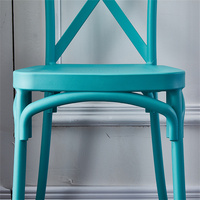 2024 Meilleure vente chaise de jardin salle à manger en plein air restaurant chaises de café en plastique