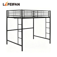 Lit mezzanine pour dortoir universitaire avec bureau en métal Lit superposé en acier durable