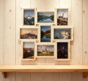 Di alta qualità 2 colori di tono cornice della parete per il Collage di 9 foto decorazione per la casa - Product Image 6