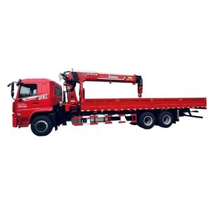 Grue montée sur camion Dongfeng D3L 6x4, grue à flèche Chengli Changwei de 12 tonnes à 5 sections avec bras secondaire à extension simple - Product Image 1